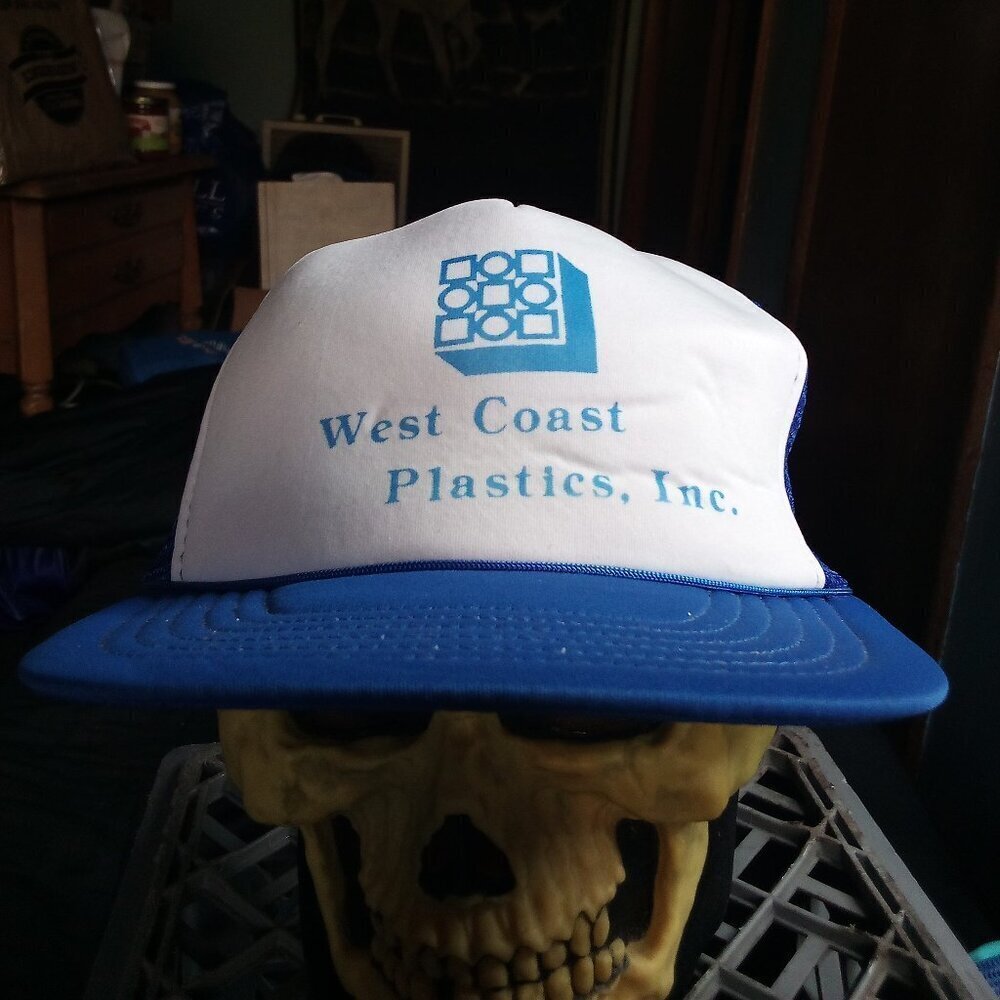 Vintage West Coast Plastics Snap Trucker Hat Cap
